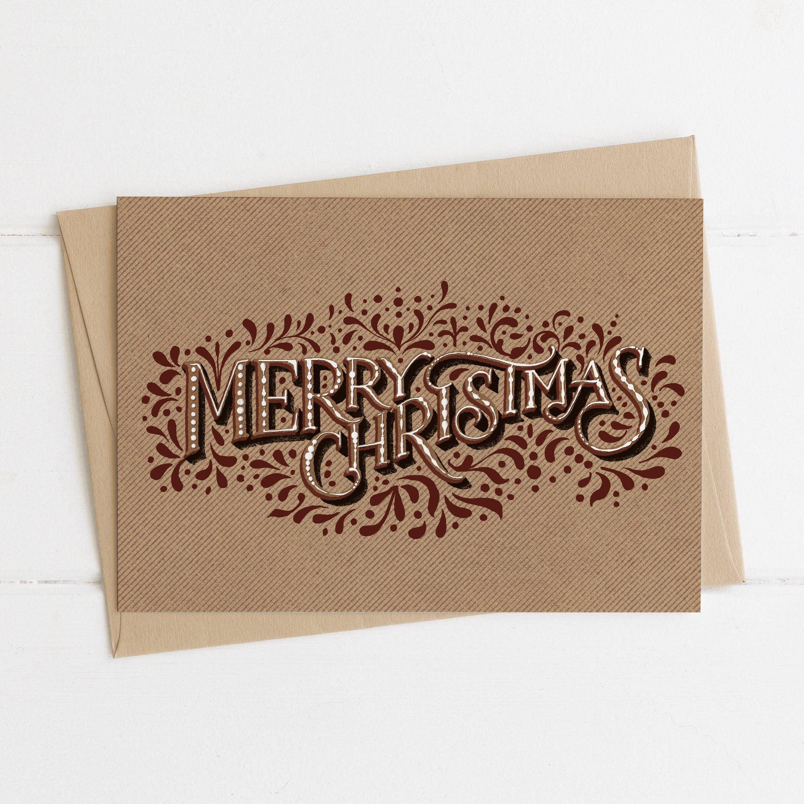 5 Christmas Cards - Gingerbread theme