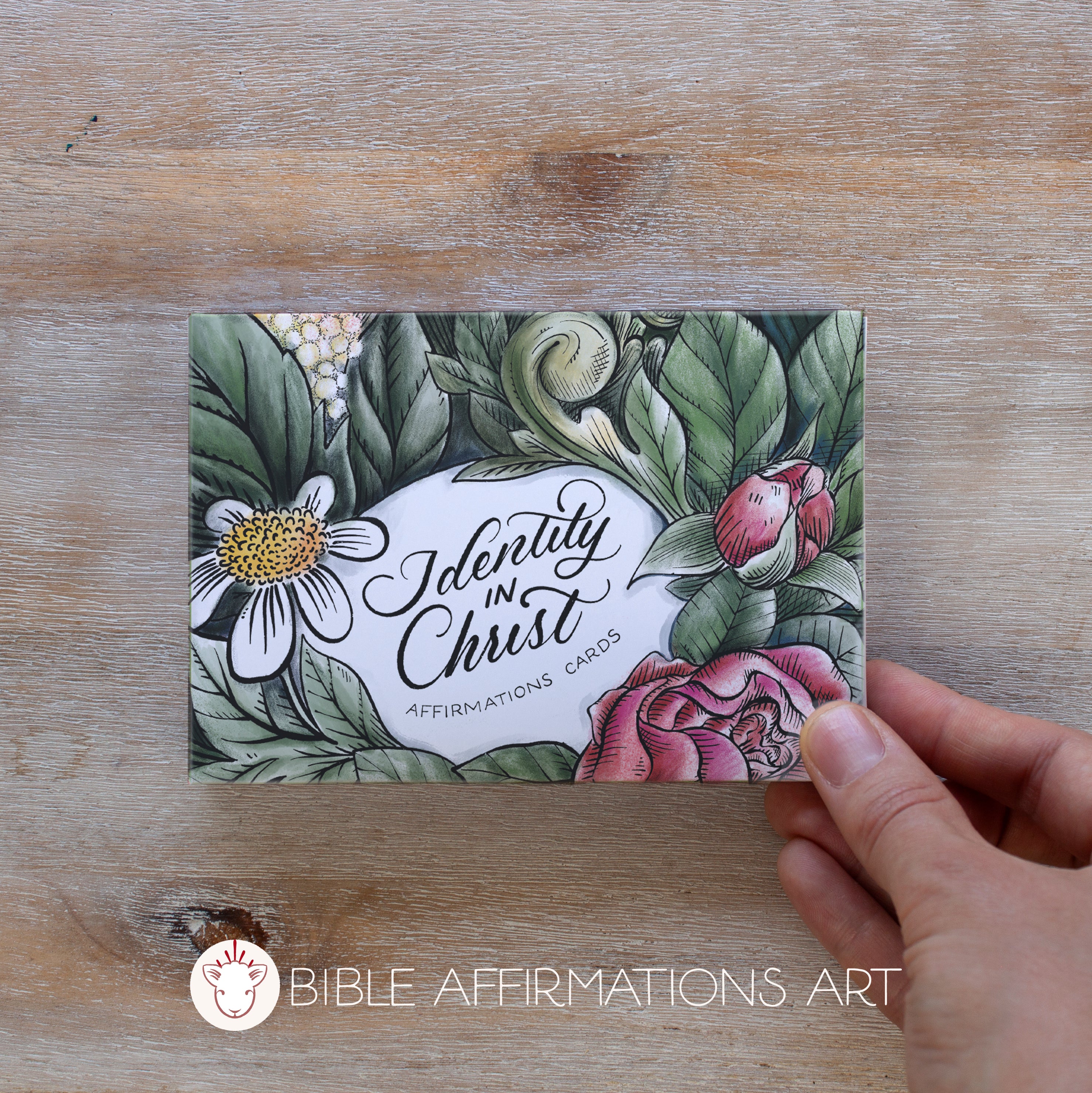 Identity in Christ Affirmations Card Pack - 30 Cards in Colour