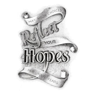 May Your Choices Reflect Your Hopes, Not Your Fears. Nelson Mandela Quote Print